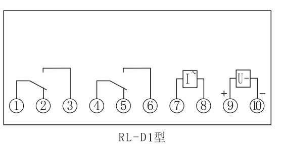 RL-1D內(nèi)部接線（正視圖）