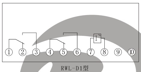 RWL-D內(nèi)部接線(xiàn)（正視圖）