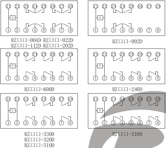 RZ-D產(chǎn)品接線圖