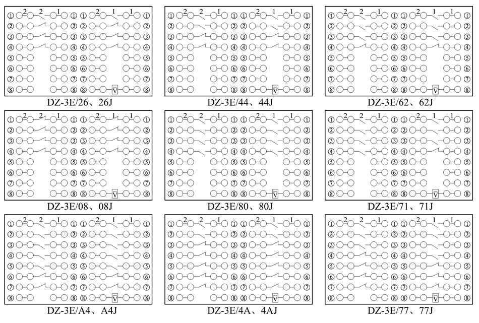 DZ-3E/4A、DZ-3E/4AJ接線圖