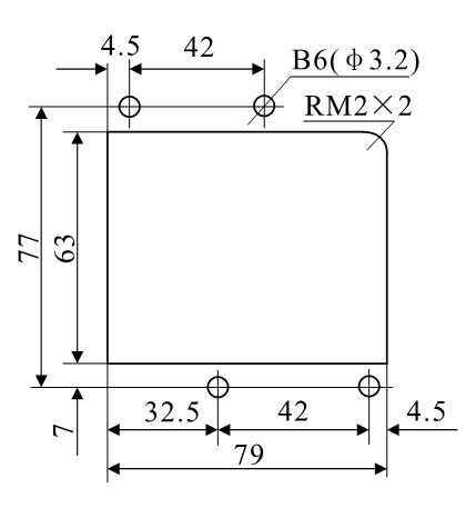 DZ-3E/4A、DZ-3E/4AJ安裝開孔尺寸圖