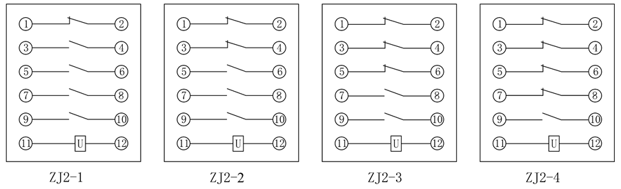 ZJ2-4內部接線圖