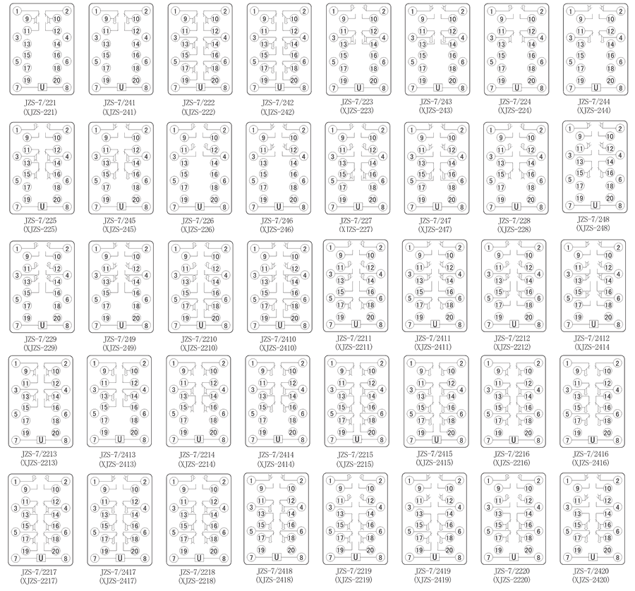 JZS-7/229內(nèi)部接線圖