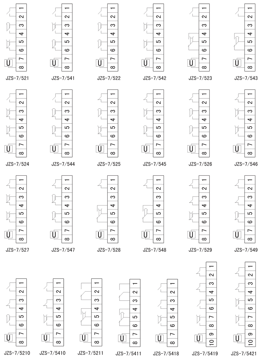 JZS-7/529內(nèi)部接線圖