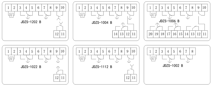 JDZS-1202B內(nèi)部接線(xiàn)圖