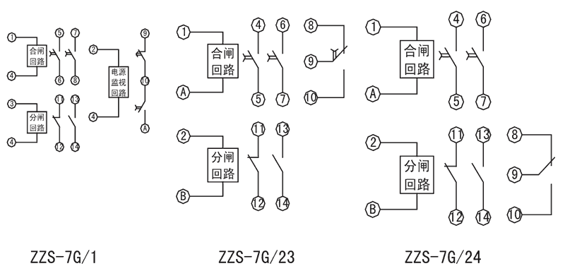 ZZS-7G/23內部接線圖