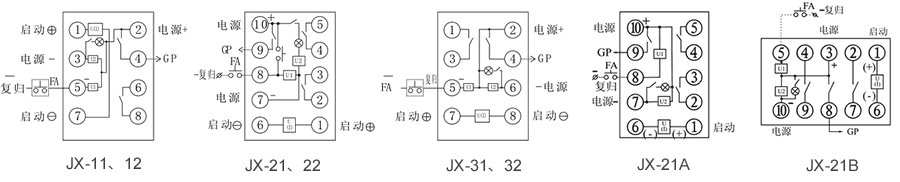 JX-22內(nèi)部接線圖