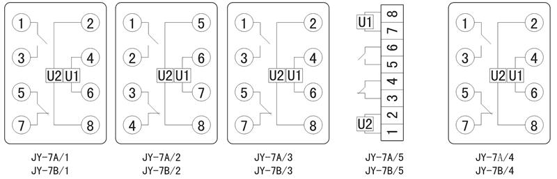 JY-7B/3內部接線圖