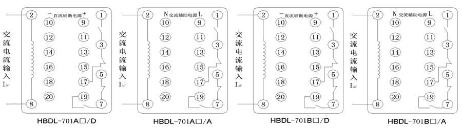 HBDL-701B2/D內(nèi)部接線圖