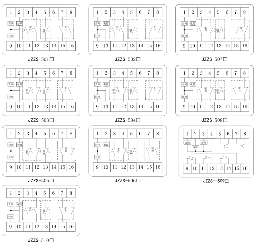 JZZS-5024內(nèi)部接線圖