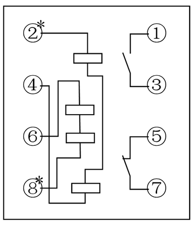 DT-13/254內(nèi)部接線(xiàn)圖